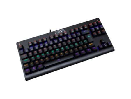 Teclado Mecânico Gamer Redragon Dark Avenger K568 Rainbow, Switch Brown, ABNT2, Black