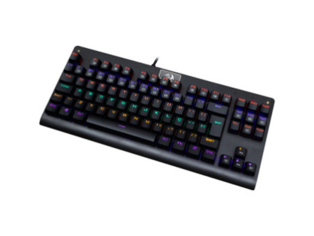 Teclado Mecânico Gamer Redragon Dark Avenger K568 Rainbow, Switch Brown, ABNT2, Black