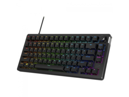 Teclado Mecânico Gamer HyperX Alloy Rise 75%, RGB, Switch HyperX Red, BR, Preto