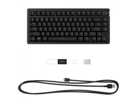 Teclado Mecânico Gamer HyperX Alloy Rise 75%, RGB, Switch HyperX Red, BR, Preto