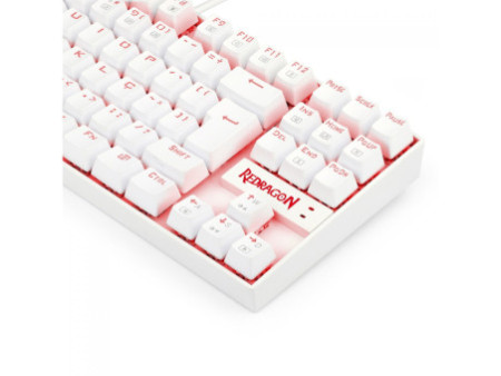 Teclado Mecânico Gamer Redragon Kumara Lunar K552, Switch Brown, Com Led, ABNT2, White
