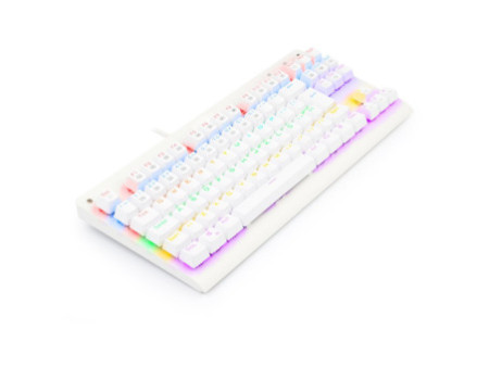 Teclado Gamer Mecânico Redragon Dark Avenger Lunar K568W-R, Rainbow, Switch Red, ABNT2, TKL, White, K568W-R