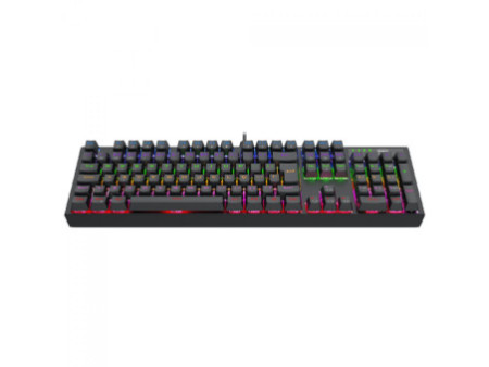 Teclado Mecânico Gamer T-Dagger Axis, Rainbow, Switch Brown, Full Size, ABNT2, Preto, T-TGK329-BR
