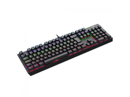 Teclado Mecânico Gamer T-Dagger Axis, Rainbow, Switch Brown, Full Size, ABNT2, Preto, T-TGK329-BR