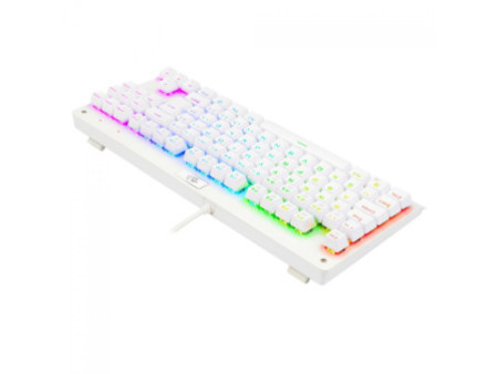 Teclado Mecânico Gamer Redragon Dark Avenger Lunar K568 RGB, Switch Brown, ABNT2, TKL, White