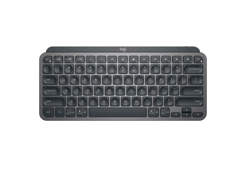 Teclado Logitech MX Keys Mini, Sem Fio, Iluminação Smart, Easy-Switch, Grafite, 920-010505