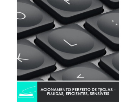 Teclado Logitech MX Keys Mini, Sem Fio, Iluminação Smart, Easy-Switch, Grafite, 920-010505