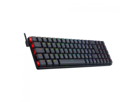 Teclado Gamer Mecânico Redragon Ashe, RGB, Switch Blue, ABNT2, Black, K626-KB-B (PT-BLUE)