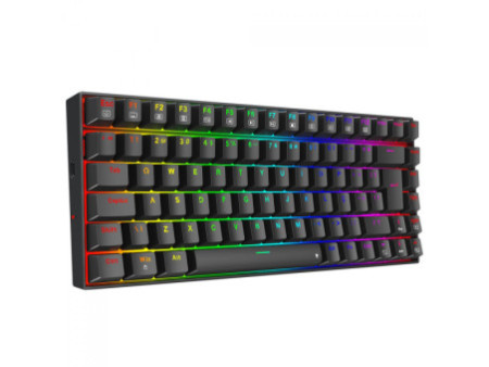 Teclado Gamer Mecânico Redragon Phantom, RGB, USB, Switch Brown, ABNT2, 75%, Preto, K629-RGB (PT-BROWN)