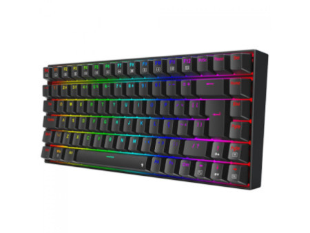 Teclado Gamer Mecânico Redragon Phantom, RGB, USB, Switch Brown, ABNT2, 75%, Preto, K629-RGB (PT-BROWN)