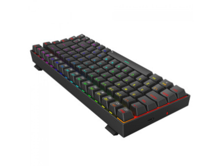 Teclado Gamer Mecânico Redragon Phantom, RGB, USB, Switch Brown, ABNT2, 75%, Preto, K629-RGB (PT-BROWN)