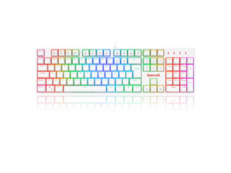 Teclado Óptico Redragon Surara Pro RGB, Switch Blue, White, ABNT, K582W-RGB-PRO (PT-BLUE)