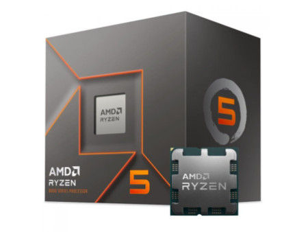 Processador AMD Ryzen 5 8400F, 4.2GHz (4.7GHz Turbo), 6-Cores 12-Threads, AM5, Com Cooler AMD Wraith Stealth, 100-100001591BOX