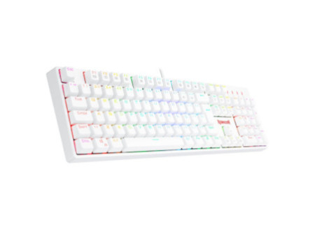 Teclado Óptico Redragon Surara Pro RGB, Switch Blue, White, ABNT, K582W-RGB-PRO (PT-BLUE)
