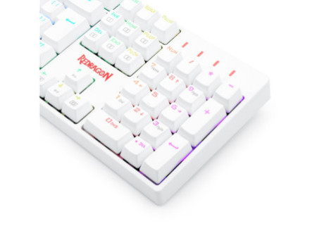 Teclado Óptico Redragon Surara Pro RGB, Switch Blue, White, ABNT, K582W-RGB-PRO (PT-BLUE)