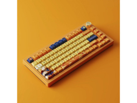 Teclado Mecânico Gamer Akko Dragon Ball Super Goku 5075B Plus, RGB, USB/Bluetooth, ANSI, Switch Akko Crystal