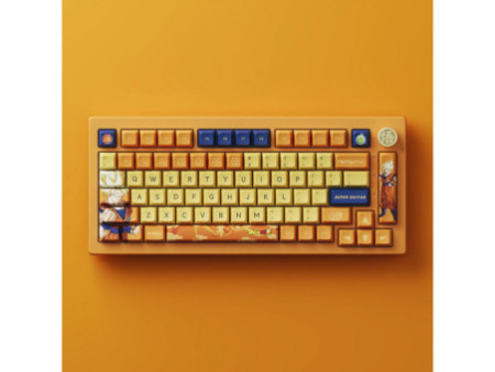 Teclado Mecânico Gamer Akko Dragon Ball Super Goku 5075B Plus, RGB, USB/Bluetooth, ANSI, Switch Akko Crystal