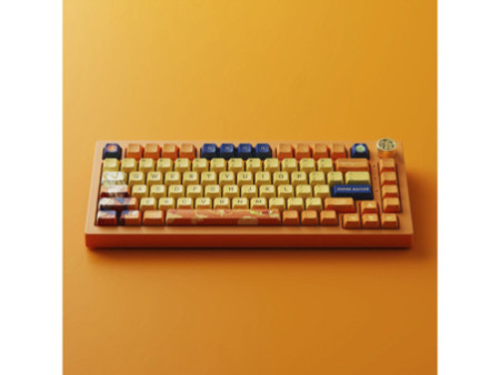 Teclado Mecânico Gamer Akko Dragon Ball Super Goku 5075B Plus, RGB, USB/Bluetooth, ANSI, Switch Akko Crystal