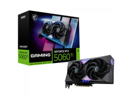 Placa de Vídeo MSI NVIDIA GeForce RTX 5060 Ti Gaming OC, 16GB, GDDR7, DLSS, Ray Tracing