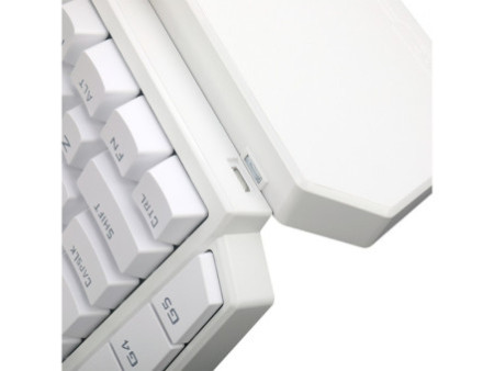 Teclado Mecânico Gamer Redragon DitiX, One Hand, RGB, Switch Blue, Branco, K601W-RGB