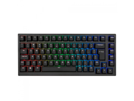 Teclado Mecânico Gamer Akko MG75, RGB, 75%, ABNT2, Switch Akko Silver V3 Pro, Preto