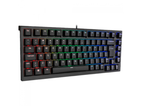 Teclado Mecânico Gamer Akko MG75, RGB, 75%, ABNT2, Switch Akko Silver V3 Pro, Preto