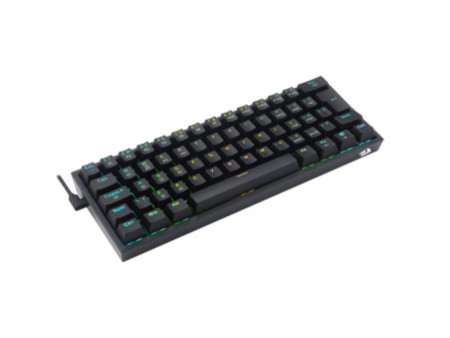 Teclado Mecânico Gamer Redragon Fizz Pro, Wireless, RGB, Switch Brown, ABNT2, Black, K616-RGB-B (PT-BROWN)