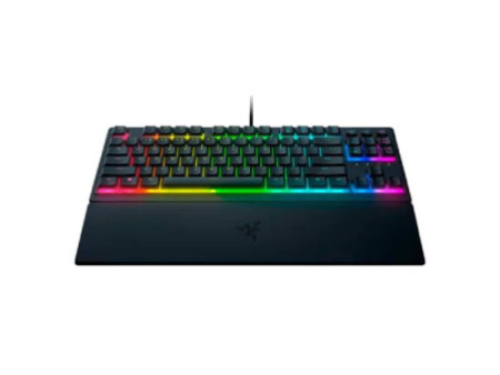 Teclado Gamer Razer Ornata V3, Low Profile, TKL, RGB, ANSI, Switch de Membrana Mecânica Razer, Black, RZ0304880200