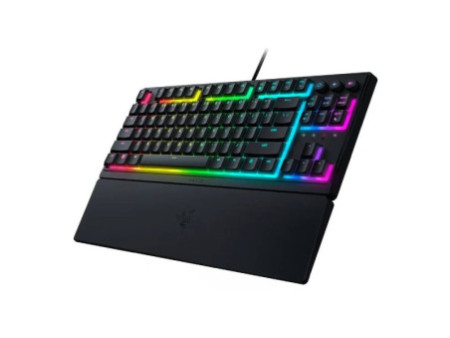 Teclado Gamer Razer Ornata V3, Low Profile, TKL, RGB, ANSI, Switch de Membrana Mecânica Razer, Black, RZ0304880200