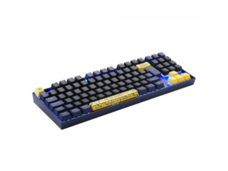 Teclado Mecânico Gamer Redragon World of Warcraft, LED Azul, Switch Blizzard, ABNT2, TKL, Preto/Azul