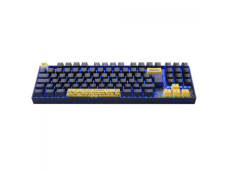 Teclado Mecânico Gamer Redragon World of Warcraft, LED Azul, Switch Blizzard, ABNT2, TKL, Preto/Azul