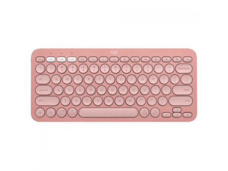 Teclado Logitech Pebble Keys 2 K380s, Sem Fio, US, Easy-Switch, Rosa, 920-011791