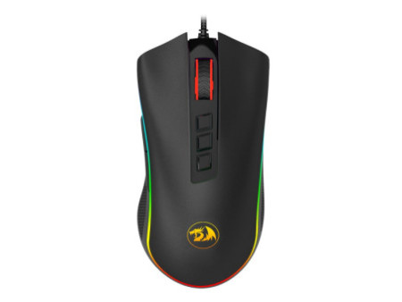 Mouse Gamer Redragon Cobra V2 RGB, 12400 DPI, 8 Botões Programáveis, Black, M711 V2