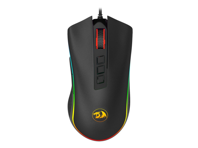 Mouse Gamer Redragon Cobra V2 RGB, 12400 DPI, 8 Botões Programáveis, Black, M711 V2