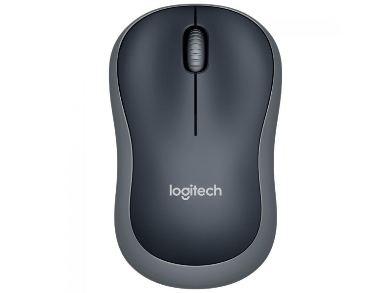 Mouse Logitech M185 Sem fio, 1000 DPI, Wireless, Preto/Cinza, 910-002225