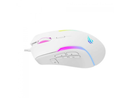 Mouse Gamer Havit MS1033, RGB, 8.000 DPI, 9 Botões Programáveis, Branco