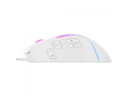 Mouse Gamer Havit MS1033, RGB, 8.000 DPI, 9 Botões Programáveis, Branco