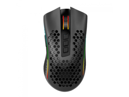 Mouse Gamer Redragon Storm Pro, 16000 DPI, Wireless, 8 Botões Programáveis, RGB, Black, M808-KS
