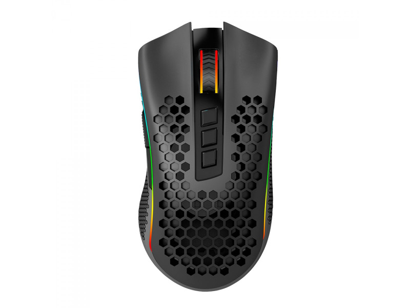 Mouse Gamer Redragon Storm Pro, 16000 DPI, Wireless, 8 Botões Programáveis, RGB, Black, M808-KS