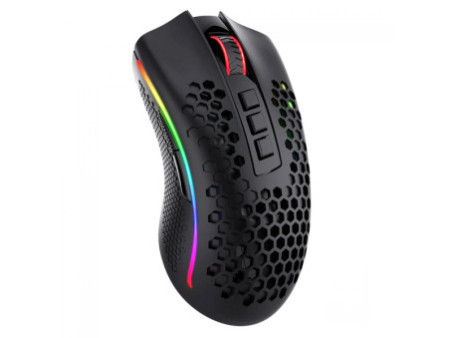 Mouse Gamer Redragon Storm Pro, 16000 DPI, Wireless, 8 Botões Programáveis, RGB, Black, M808-KS