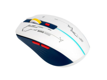 Mouse Gamer Marvo M796W, Sem Fio, 3200 DPI, 6 Botões, White