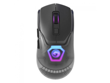 Mouse Gamer Marvo Z FIT PRO G1W GY, Wireless/Bluetooth, RGB, 19000 DPI, 7 Botões Programáveis, Cinza