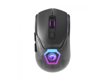 Mouse Gamer Marvo Z FIT PRO G1W GY, Wireless/Bluetooth, RGB, 19000 DPI, 7 Botões Programáveis, Cinza