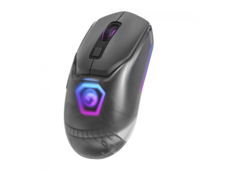 Mouse Gamer Marvo Z FIT PRO G1W GY, Wireless/Bluetooth, RGB, 19000 DPI, 7 Botões Programáveis, Cinza