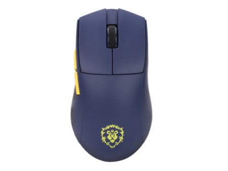 Mouse Gamer Redragon King Pro World of Warcraft Aliança, Wireless, Bluetooth, 26000 DPI, PMW3395, 5 Botões Programáveis, Azul