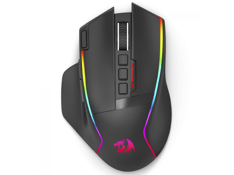 Mouse Gamer Redragon Swain, Wireless, 16.000 DPI, RGB, 9 Botões Programáveis, Preto, M915RGB-WL