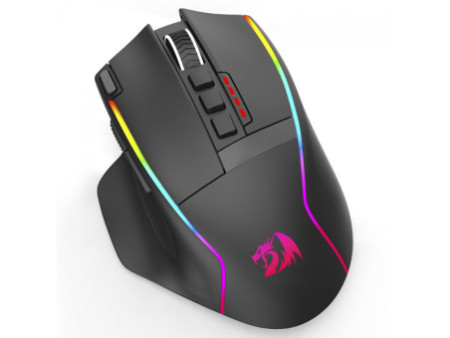 Mouse Gamer Redragon Swain, Wireless, 16.000 DPI, RGB, 9 Botões Programáveis, Preto, M915RGB-WL