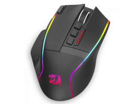Mouse Gamer Redragon Swain, Wireless, 16.000 DPI, RGB, 9 Botões Programáveis, Preto, M915RGB-WL