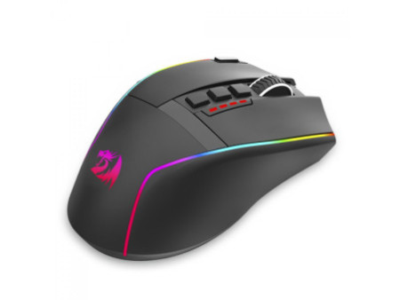 Mouse Gamer Redragon Swain, Wireless, 16.000 DPI, RGB, 9 Botões Programáveis, Preto, M915RGB-WL