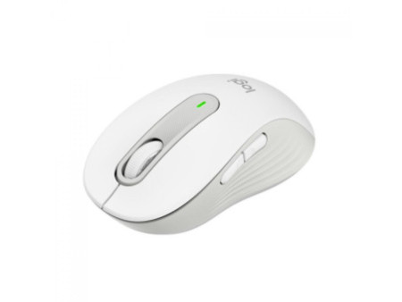 Mouse Logitech Signature M650, Sem Fio/Bluetooth, 2000 DPI, 5 Botões, SilentTouch, Branco, 910-006252